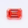0.51 Carat Emerald Shaped Very Good Cut Pink- SI2 Lab Grown Diamond