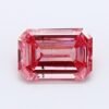 0.54 Carat Emerald Shaped Very Good Cut Pink- SI2 Lab Grown Diamond