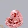 0.6 Carat Heart Shaped Good Cut Pink- SI1 Lab Grown Diamond