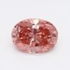 0.6 Carat Oval Shaped Good Cut Pink- SI1 Lab Grown Diamond