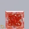 0.6 Carat Princess Shaped Good Cut Pink- VS1 Lab Grown Diamond