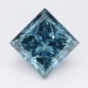0.93 Carat Princess Shaped Very Good Cut Blue- SI1 Lab Grown Diamond