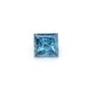 0.93 Carat Princess Shaped Good Cut Blue- VS1 Lab Grown Diamond