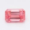 0.93 Carat Emerald Shaped Very Good Cut Pink- VS2 Lab Grown Diamond