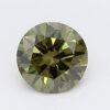 0.97 Carat Round Shaped Very Good Cut Green- VS1 Lab Grown Diamond