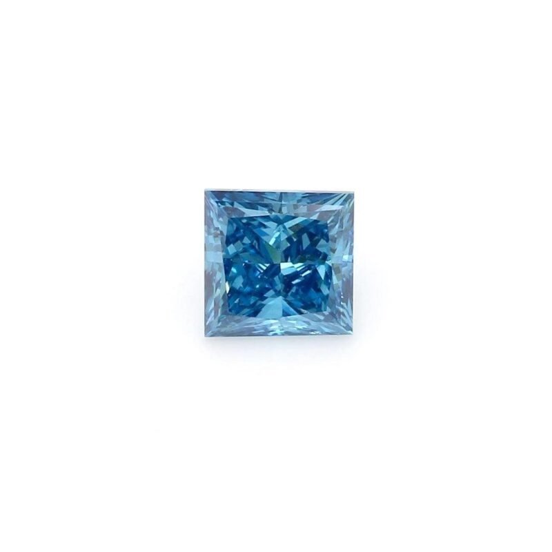 0.98 Carat Princess Shaped Good Cut Blue- SI1 Lab Grown Diamond