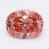 0.98 Carat Oval Shaped Good Cut Pink- VVS2 Lab Grown Diamond