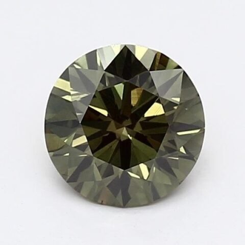 1.01 Carat Round Shaped Very Good Cut Green- VS2 Lab Grown Diamond