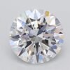 1.01 Carat Round Shaped Excellent Cut F- VS1 Lab Grown Diamond