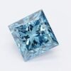 1.01 Carat Princess Shaped Very Good Cut Blue- SI2 Lab Grown Diamond