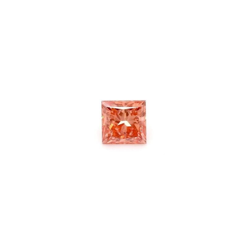 1.01 Carat Princess Shaped Very Good Cut Pink- VS2 Lab Grown Diamond
