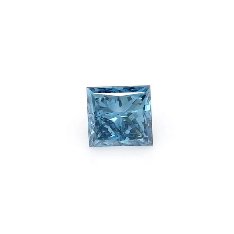 1.02 Carat Princess Shaped Good Cut Blue- SI1 Lab Grown Diamond