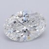 1.02 Carat Oval Shaped Excellent Cut F- VS1 Lab Grown Diamond