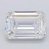 1.02 Carat Emerald Shaped Excellent Cut F- VS2 Lab Grown Diamond