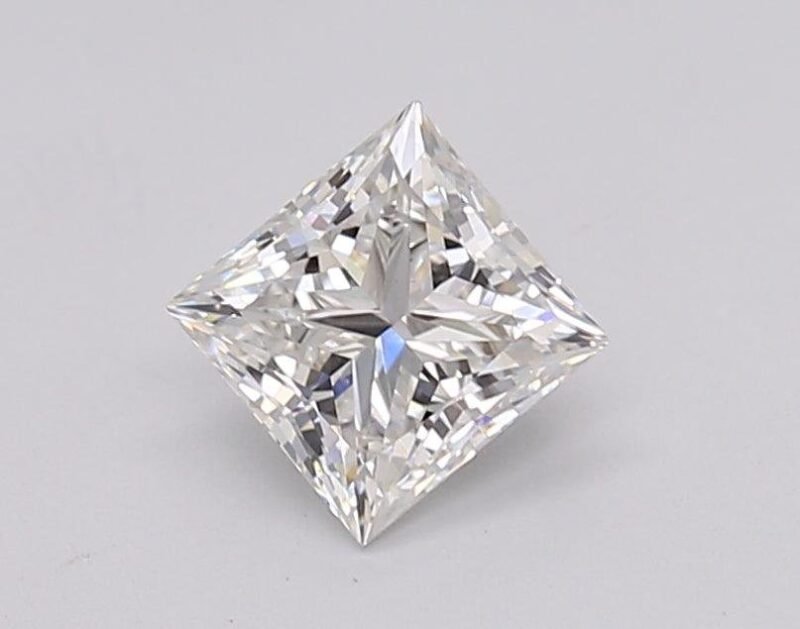 1.02 Carat Princess Shaped Excellent Cut G- VVS2 Lab Grown Diamond