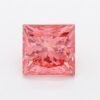 1.02 Carat Princess Shaped Good Cut Pink- SI2 Lab Grown Diamond