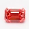 1.02 Carat Emerald Shaped Very Good Cut Pink- VS2 Lab Grown Diamond