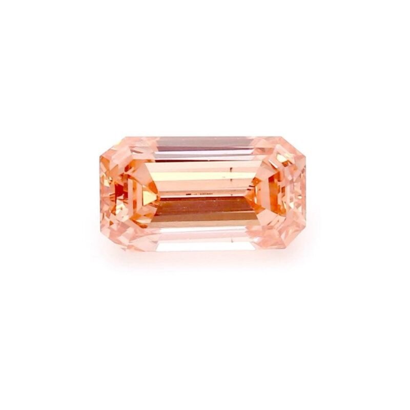 1.03 Carat Emerald Shaped Very Good Cut Pink- VS2 Lab Grown Diamond