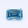 1.03 Carat Emerald Shaped Very Good Cut Blue- SI2 Lab Grown Diamond