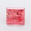 1.03 Carat Princess Shaped Good Cut Pink- VS2 Lab Grown Diamond