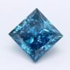 1.04 Carat Princess Shaped Very Good Cut Blue- SI2 Lab Grown Diamond
