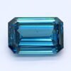 1.04 Carat Emerald Shaped Very Good Cut Blue- VS1 Lab Grown Diamond