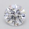 1.04 Carat Round Shaped Excellent Cut F- VS1 Lab Grown Diamond