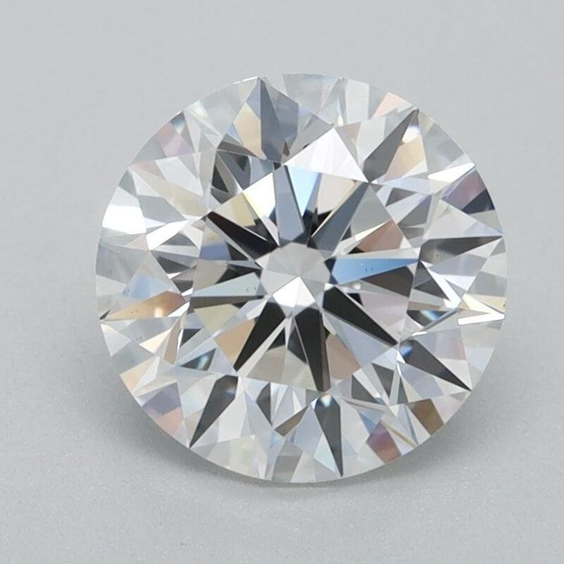 1.04 Carat Round Shaped Excellent Cut F- VS2 Lab Grown Diamond