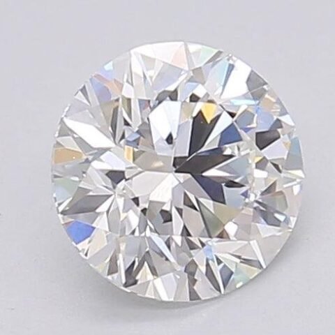 1.04 Carat Round Shaped Excellent Cut F- VVS2 Lab Grown Diamond