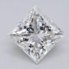 1.04 Carat Princess Shaped Excellent Cut G- VS2 Lab Grown Diamond
