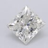 1.04 Carat Princess Shaped Excellent Cut G- VVS2 Lab Grown Diamond
