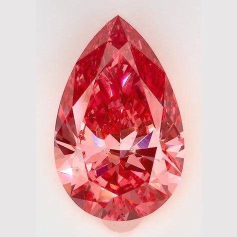 1.04 Carat Pear Shaped Excellent Cut Pink- SI1 Lab Grown Diamond