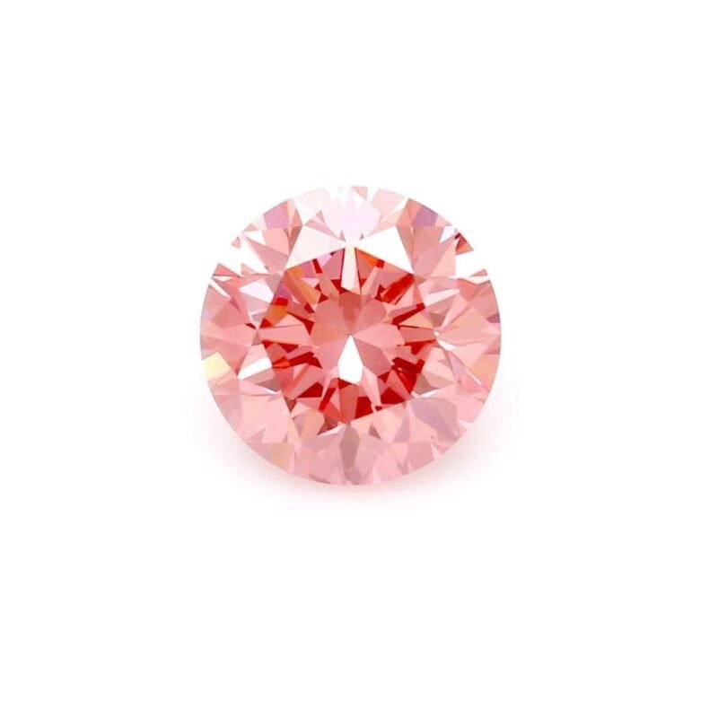 1.04 Carat Round Shaped Very Good Cut Pink- VVS2 Lab Grown Diamond