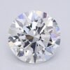 1.05 Carat Round Shaped Excellent Cut F- SI1 Lab Grown Diamond
