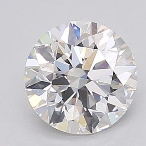 1.05 Carat Round Shaped Excellent Cut F- VS1 Lab Grown Diamond