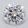 1.05 Carat Round Shaped Excellent Cut F- VVS2 Lab Grown Diamond