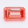 1.05 Carat Emerald Shaped Good Cut Pink- SI1 Lab Grown Diamond