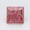 1.05 Carat Princess Shaped Good Cut Pink- SI1 Lab Grown Diamond