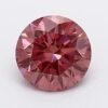 1.05 Carat Round Shaped Very Good Cut Pink- VVS1 Lab Grown Diamond