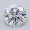 1.06 Carat Round Shaped Excellent Cut F- VS1 Lab Grown Diamond