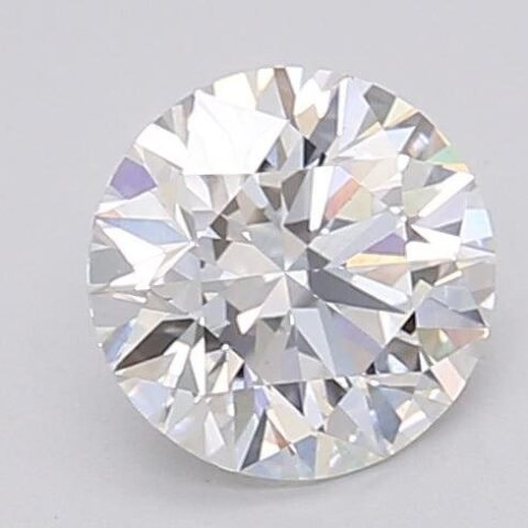 1.06 Carat Round Shaped Excellent Cut F- VS1 Lab Grown Diamond