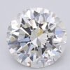 1.06 Carat Round Shaped Excellent Cut F- VS1 Lab Grown Diamond