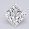 1.06 Carat Princess Shaped Excellent Cut F- VVS2 Lab Grown Diamond