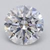 1.06 Carat Round Shaped Excellent Cut F- VVS2 Lab Grown Diamond