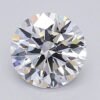 1.06 Carat Round Shaped Excellent Cut F- VVS2 Lab Grown Diamond