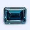 1.07 Carat Emerald Shaped Excellent Cut Blue- VS2 Lab Grown Diamond