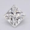 1.07 Carat Princess Shaped Excellent Cut F- VS1 Lab Grown Diamond