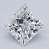 1.07 Carat Princess Shaped Excellent Cut F- VS1 Lab Grown Diamond