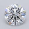 1.07 Carat Round Shaped Excellent Cut F- VS1 Lab Grown Diamond