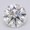 1.07 Carat Round Shaped Excellent Cut F- VS1 Lab Grown Diamond